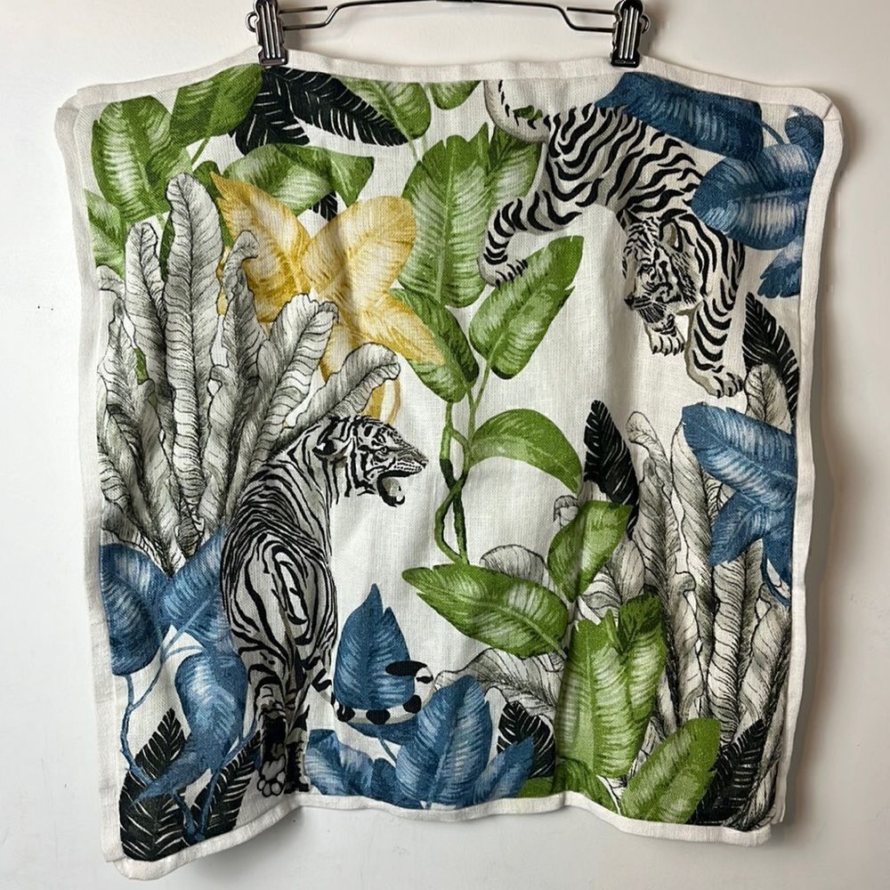 Williams Sonoma Tropical Jungle Print pillow cover